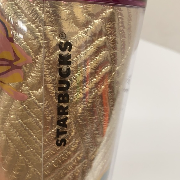 Starbucks Gold Foil Rose/ Quilt Tumbler Venti RARE! - Picture 9 of 9